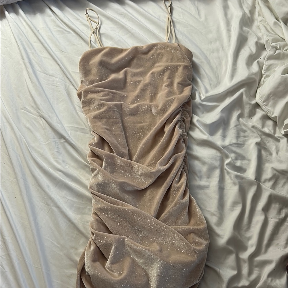 Elegant Beige Evening Dress